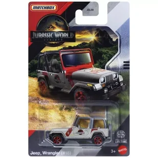 Matchbox Jurassic World: Mały Jeep Wrangler - Samochody i pojazdy dla dzieci - miniaturka - grafika 1