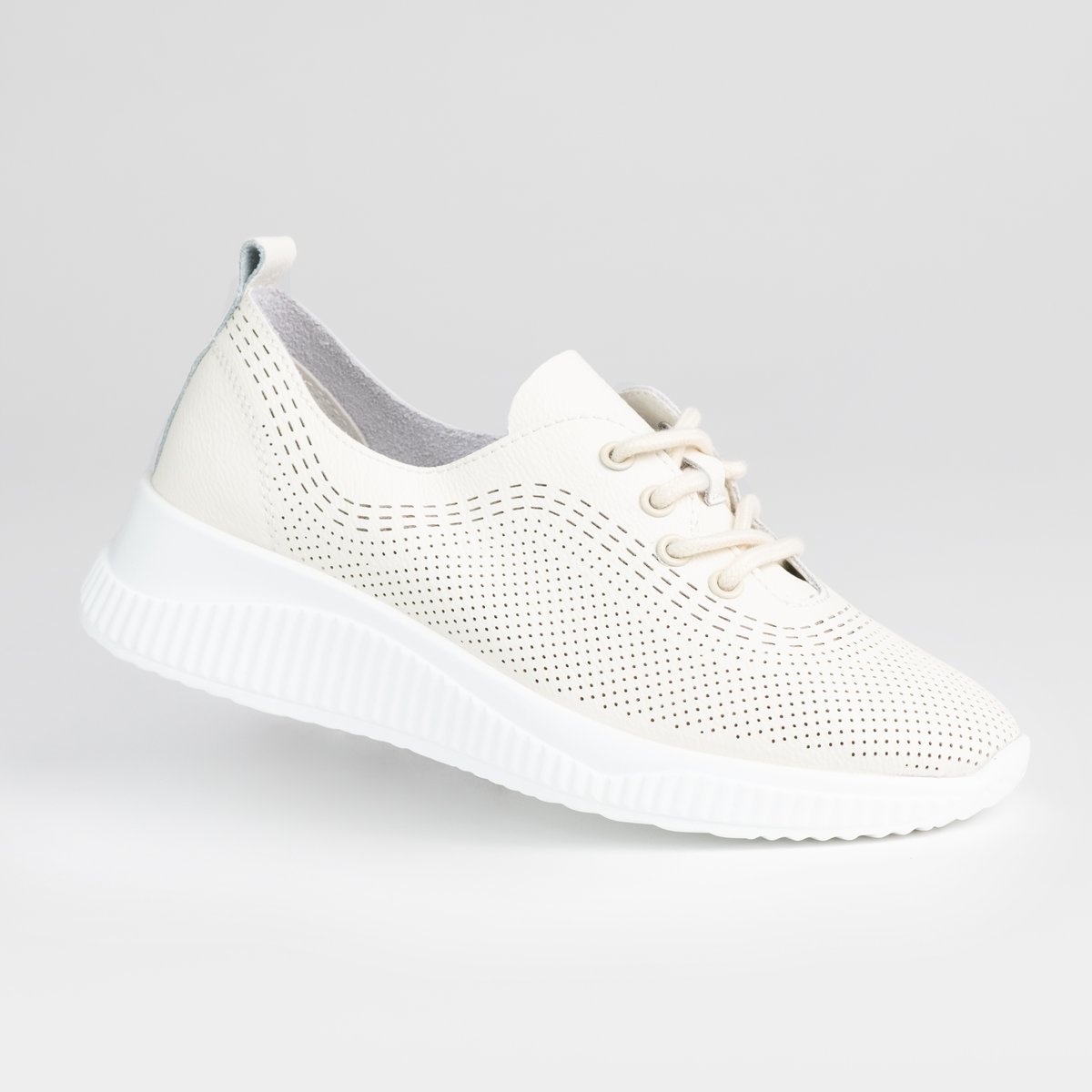 Półbuty damskie buty skóra naturalna GOODIN GD-XF-186 beżowe lekkie 36