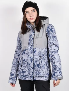 Kurtki i płaszcze dla dziewczynek - Roxy JETTY 3N1 HEATHER GREY BOTANICAL FLOWERS kurtka zimowa kobiety - M - grafika 1