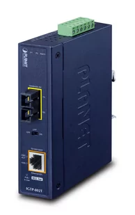 Planet IP30 Industrial 10/100/1000BASE-T to 1000BASE-SX Converter with IGTP-802T - Konwertery sieciowe i transceivery - miniaturka - grafika 1