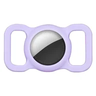 Przybory szkolne - AirTag Case na obrożę / pasek / szelki PURPLE / FIOLETOWY - miniaturka - grafika 1