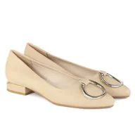 Moda i Uroda OUTLET - Półbuty damskie Jezzi ASA201-7 beż - miniaturka - grafika 1