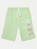 Spodenki damskie - Guess Szorty materiałowe L5GD06 KA6R4 Zielony Regular Fit - miniaturka - grafika 1