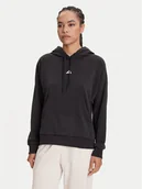 Bluzy damskie - adidas Bluza Essentials Small Logo JD7989 Czarny Regular Fit - miniaturka - grafika 1