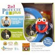 Nocniki - Potette Plus Zestaw 2w1 - książeczka + zabawka, niebieski b2b-2500-0 - miniaturka - grafika 1