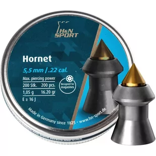 Śrut H&N 5,50mm Hornet 200 szt - Amunicja do wiatrówek - miniaturka - grafika 1