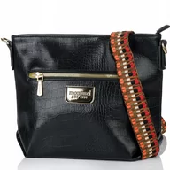 Torebki damskie - SPORTOWA Damska TOREBKA crossbody LISTONOSZKA MONNARI PREMIUM Czarny - miniaturka - grafika 1