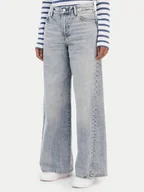 Spodnie damskie - Tommy Hilfiger Jeansy 70's WW0WW48519 Niebieski Wide Leg - miniaturka - grafika 1