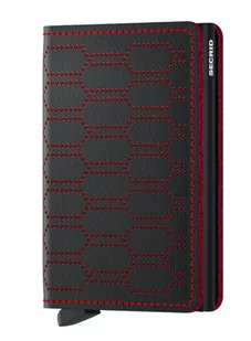 Mały portfel RFID Secrid Slimwallet Fuel - black / red - Portfele - miniaturka - grafika 1