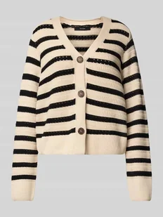 Kurtka z dzianiny o kroju regular fit z czystej bawełny model ‘Calla’ - Swetry damskie - miniaturka - grafika 1