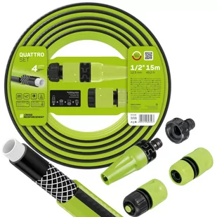 Cellfast Zestaw ogrodowy 15m 1/2" Quattro - Węże ogrodowe i zraszacze - miniaturka - grafika 1