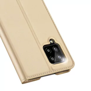 Dux Ducis Skin Pro kabura etui pokrowiec z klapką Samsung Galaxy A42 5G złoty - Etui i futerały do telefonów - miniaturka - grafika 3