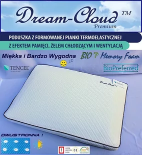 Dream-Cloud Poduszka Dream-Cloud Premium Chłodząca-Wentylowana 59x40x16cm DCCVH3 - Poduszki - miniaturka - grafika 1