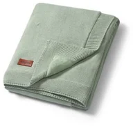 Koce i narzuty dla dzieci - Kocyk bawełniany z flanelowym podszyciem szałwiowy - koc - miniaturka - grafika 1