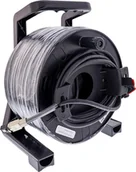 Kable miedziane - InLine® Netzwerk-Kabeltrommel Outdoor, Cat.6A PUR RJ45, 50m, schwarz - miniaturka - grafika 1