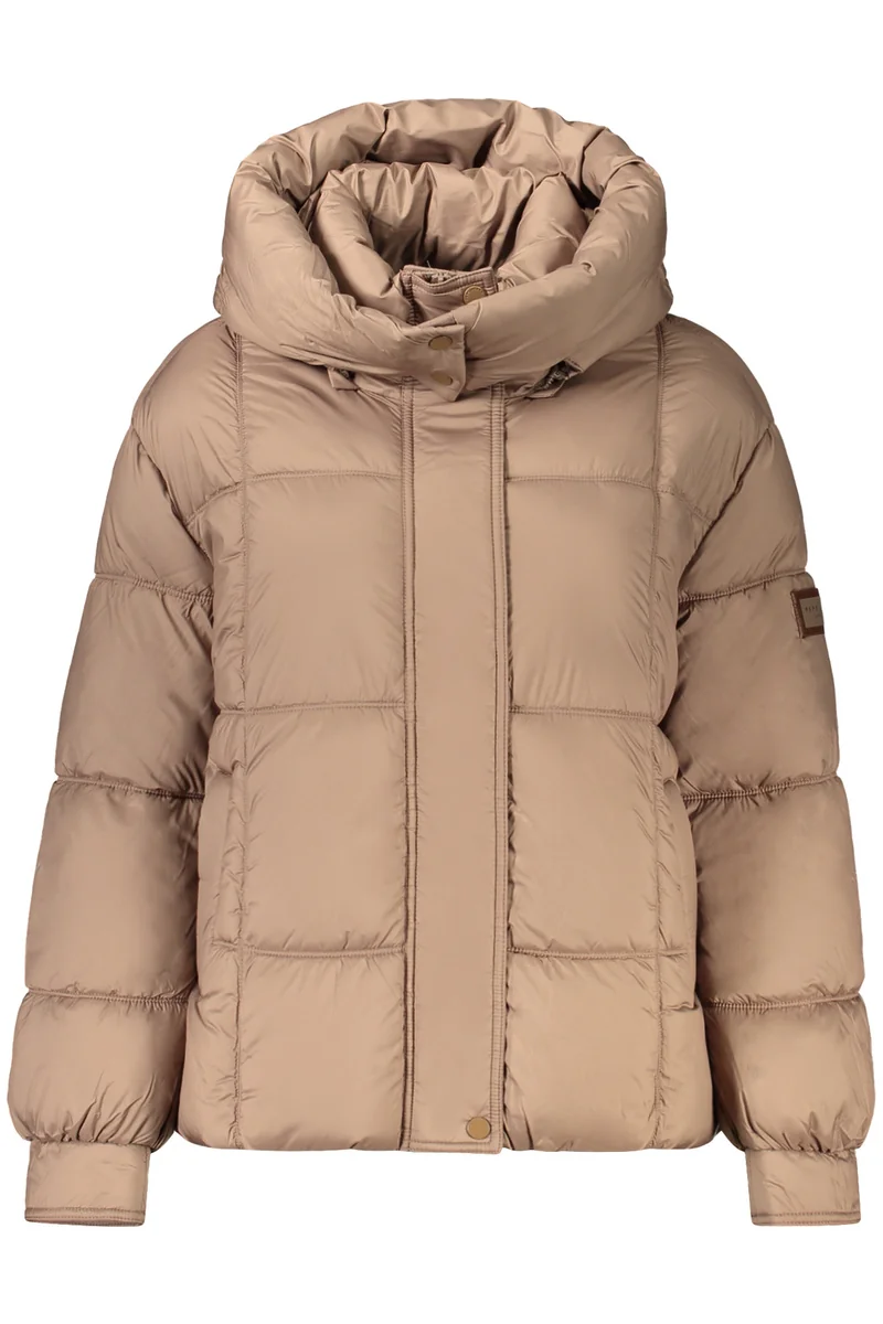 Brązowa kurtka damska PEPE JEANS PL4024541LAURENSHORT XL