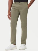 Spodnie męskie - BOSS Chinosy 50510933 Zielony Slim Fit - miniaturka - grafika 1