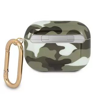 Guess GUAPUCAMA AirPods Pro cover zielony/khaki Camo Collection - Akcesoria do słuchawek - miniaturka - grafika 2