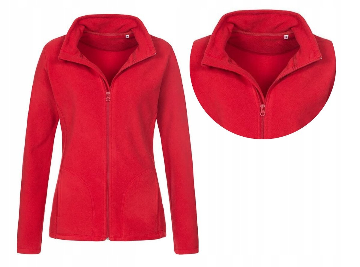 Bluza Polarowa Damska MIKROPOLAR Jakość STEDMAN ST5100 CZERWONA XXL