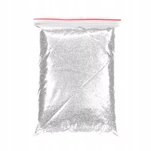 BROKAT SYPKI 1kg kolor srebrny pył dekoracyjny - Pasmanteria - miniaturka - grafika 1