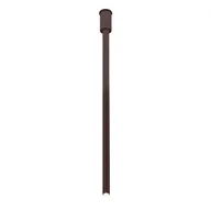 Lampy sufitowe - Lampa sufitowa sopel metalowy ALHA 9687 Dohar tuba do jadalni brązowa - miniaturka - grafika 1