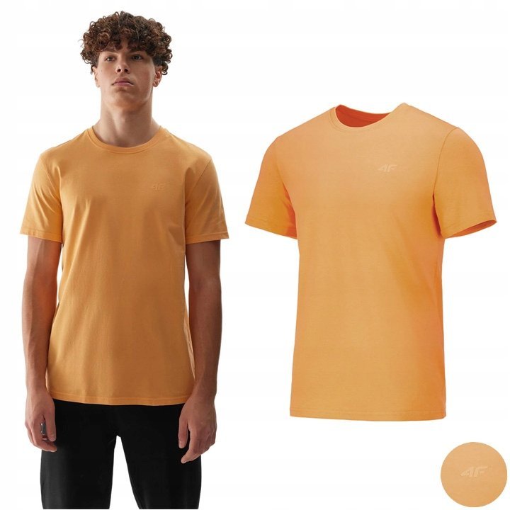 Koszulka Męska 4F Sportowa Uniwersalna T-Shirt Bawełna Na Co Dzień Xl