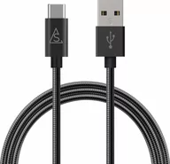 Kable USB - BlueLounge Smartline kabel USB-C 2.0 metalowy 1m czarny - miniaturka - grafika 1