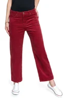Spodnie damskie - Damskie Spodnie Sztruksowe Lee 5 Pocket Wide Leg Biking Red L30Sdc87-W28 L33 - miniaturka - grafika 1