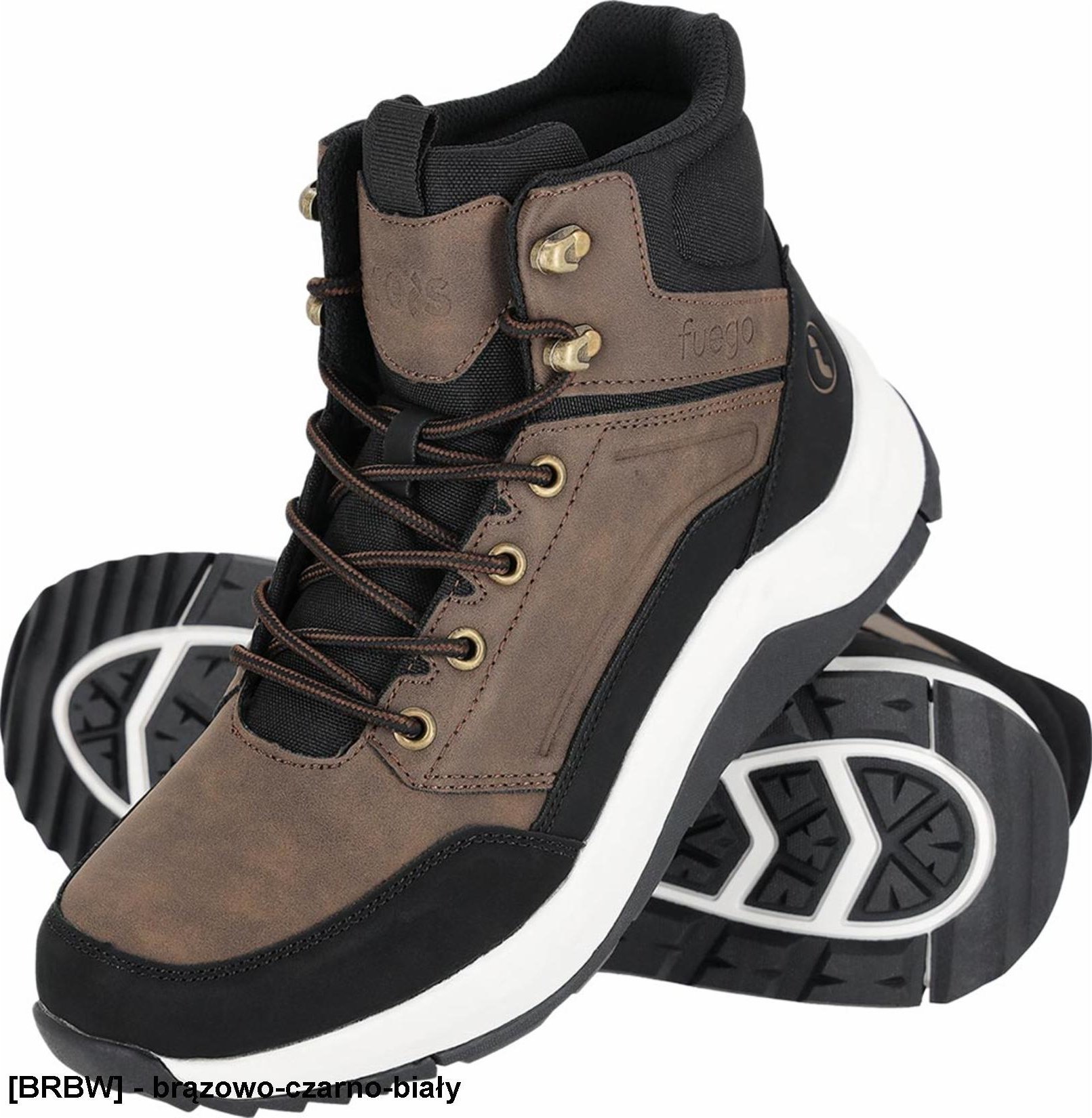 Buty trekkingowe męskie Reis BFUEGO - Lekkie i wygodne trzewiki męskie wykonane z PU w połączeniu z tkaniną Oxford Podeszwa wykonana z TPR 41