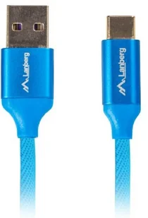 LANBERG LANBERG Kabel Premium USB CM AM 2.0 1,8m niebieski QC 3.0 + EKSPRESOWA CA-USBO-22CU-0018-BL - Kable komputerowe i do monitorów - miniaturka - grafika 5