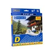 Akcesoria do okien - Uszczelka profil D 6 m czarna - miniaturka - grafika 1