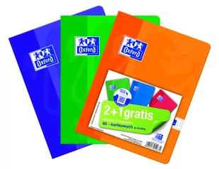 Oxford ZESZYT A5 60 KARTEK KRATKA 2+1GRATIS 10160893 - Zeszyty szkolne - miniaturka - grafika 1