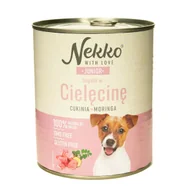 Mokra karma dla psów - NEKKO Junior Cielęcina, cukinia, moringa puszka 800g - miniaturka - grafika 1