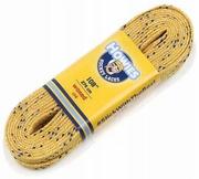 Unihokej - HOWIES ŻÓŁTE woskowane sznurówki do łyżew 96" 244cm - miniaturka - grafika 1