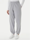 Spodnie sportowe damskie - Calvin Klein Jeans Spodnie dresowe Foil Monologo LV047E826G Szary Regular Fit - miniaturka - grafika 1