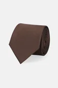 Krawaty i muchy męskie - Krawat Brązowy - miniaturka - grafika 1