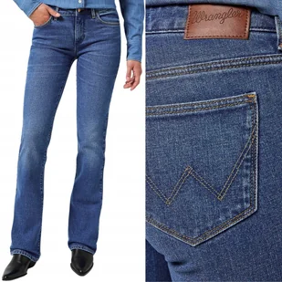 Wrangler BOOTCUT Lucy DżINS ROZSZERZANE DAMSKIE SPODNIE JEANSOWE W28 L32 - Spodnie damskie - miniaturka - grafika 1