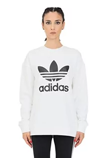 Swetry damskie - Adidas Damski sweter TRF Crew Sweat biały biały 38 GN2961 - grafika 1