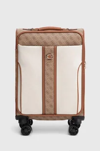 Guess walizka KERIMA kolor beżowy TWA933 79830 - Walizki - miniaturka - grafika 1