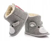 Buty dla dziewczynek - Ciepłe kozaczki niemowlęce - attractive - r.18/19 - miniaturka - grafika 1
