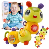 Gryzaki dla dzieci - GRZECHOTKA GRYZAK INTERAKTYWNA GĄSIENICZKA MUZYCZNA Z788 - miniaturka - grafika 1