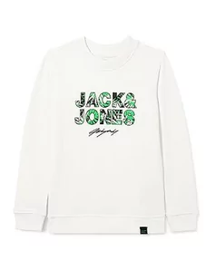Jack & Jones Junior Bluza chłopięca Jortulum Branding Sweat Crew Neck Jnr Jortulum, Navy Blazer, 152, granatowy blezer, 152 - Bluzy dla chłopców - miniaturka - grafika 1