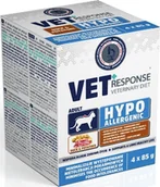 Mokra karma dla kotów - Vet Response Karma mokra dla kota VET RESPONSE HYPOALLERGENIC kaczka 4 x 85 g - miniaturka - grafika 1