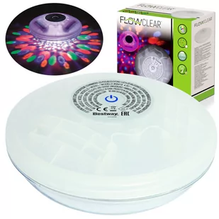 LAMPKA OŚWIETLENIE DO BASENU LED PŁYWAJĄCA BESTWAY K118 - Oczka wodne - miniaturka - grafika 1