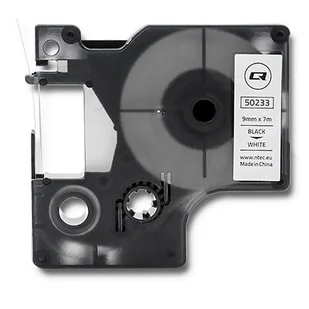 qoltec Taśma do DYMO D1 40913 9mm x 7m Biała/ Czarny nadruk 50233 - Dodatki do drukarek i skanerów - miniaturka - grafika 1