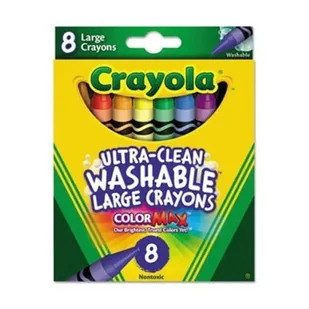 Crayola Zmywalne Kredki Woskowe 8 Kolorów - Przybory szkolne - miniaturka - grafika 1
