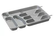 Akcesoria do sztućców - Fl1 WKŁAD DO SZUFLAD 7 KOMOROWY SREBRNY PT 1396 40P-WKŁ-1396/S - miniaturka - grafika 1