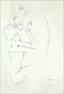 Plakaty - The Kiss, Egon Schiele - plakat Wymiar do wyboru: 61x91,5 cm - miniaturka - grafika 1