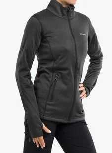 Bluza damska Columbia Park View Grid Fleece Full Zip - black heather - Bluzy sportowe damskie - miniaturka - grafika 1