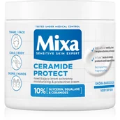 Kremy do twarzy - Mixa Ceramide Protect Nawilżający i ochronny Krem do twarzy i ciała 400 ml - miniaturka - grafika 1